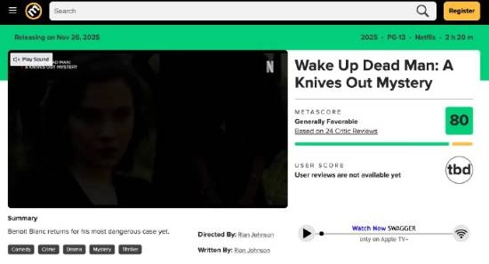 《利刃出鞘3》电影口碑迎来解禁时刻，烂番茄新鲜度为94%
