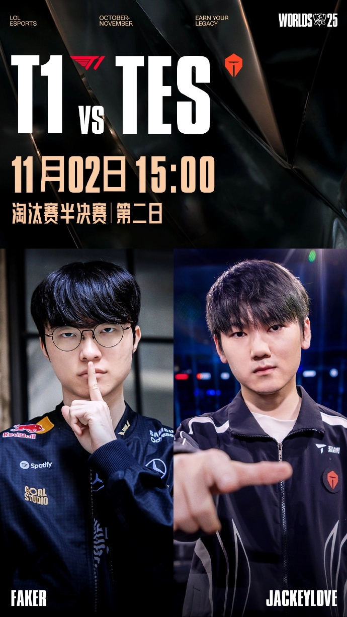 《英雄联盟》S15半决赛TES对阵T1，能否终结Faker的不败传奇