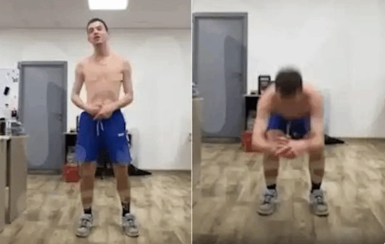 俄罗斯一男子尝试深蹲2000次，肾功能严重受损险丧命