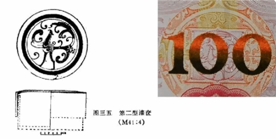 谁在时空里“撞衫”了？两千多年前的战国漆器纹样竟与人民币图案有着惊人的相似性