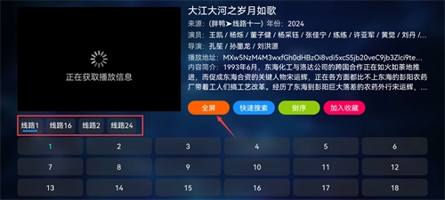 蜂鸟视频播放源切换界面