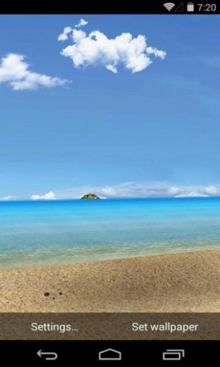 3D碧海蓝天梦象动态壁纸图1