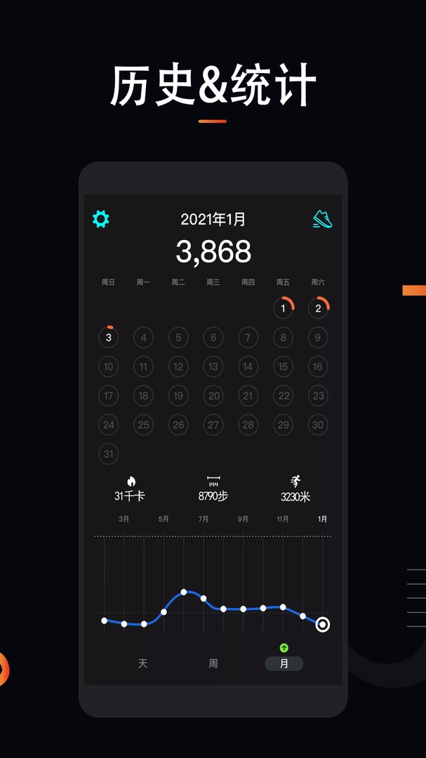 運動跑步計截圖3