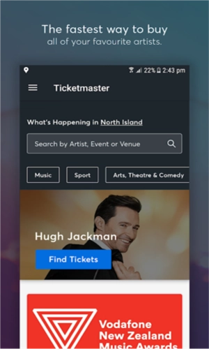 Ticketmaster购票安卓官方版图1