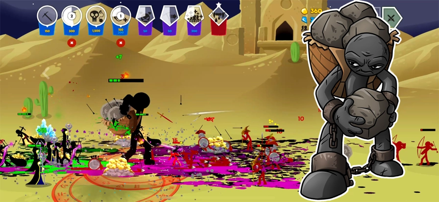 火柴人战争遗产3菜单版图3