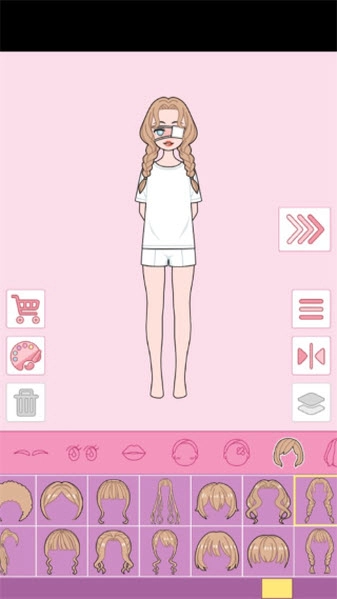 莉莉日记-角色五官调整界面