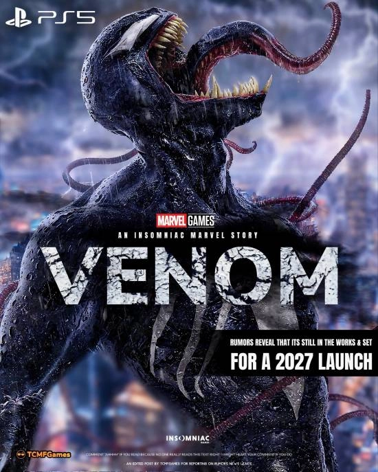 《漫威毒液》新消息：埃迪担任主角、屠杀为反派游戏预计2027年推出