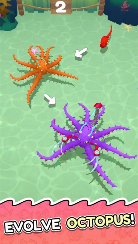 章鱼入侵进食与进化游戏