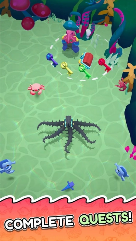 章鱼入侵进食与进化游戏