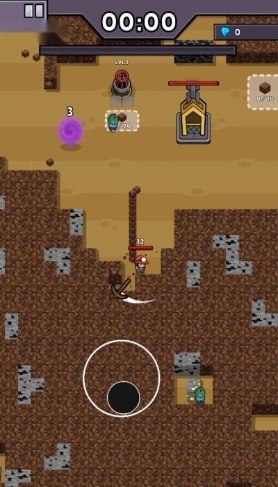 挖掘与防御游戏