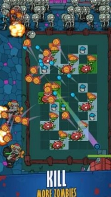 植物弹跳僵尸防御游戏