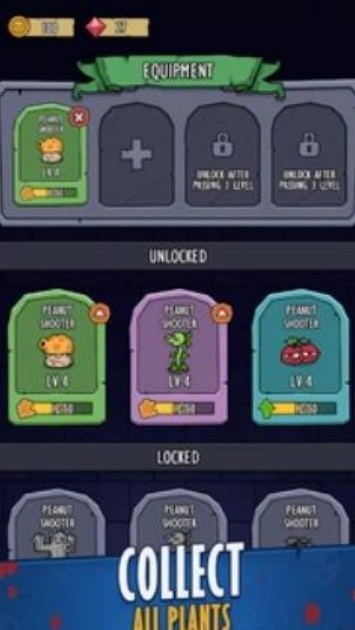 植物弹跳僵尸防御游戏