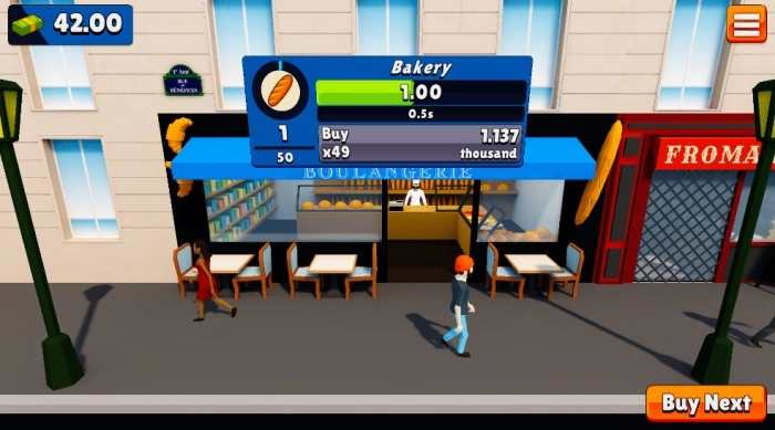 Idle French法国商店游戏