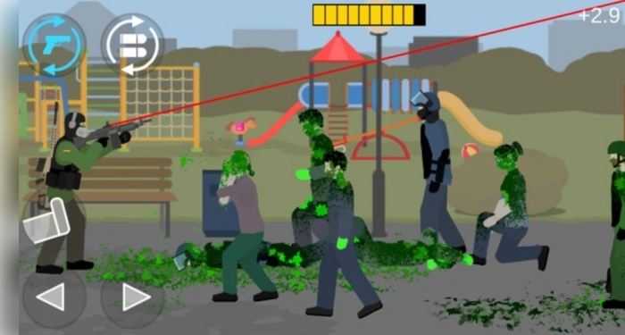 射杀平面僵尸手机版