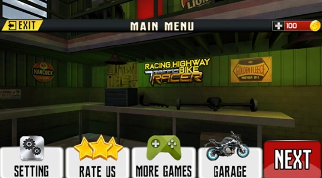 公路疯狂摩托游戏