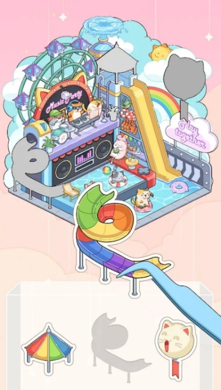 diy贴纸温馨小屋游戏