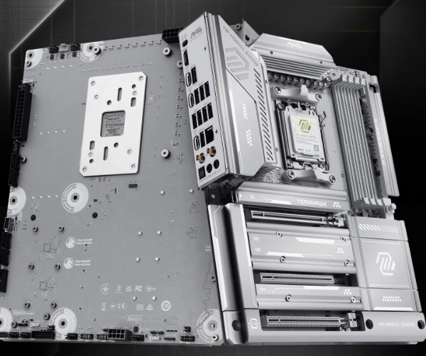 纯白外观设计！微星X870ETOMAHAWKMAXWIFIPZ背插主板首发价3299元