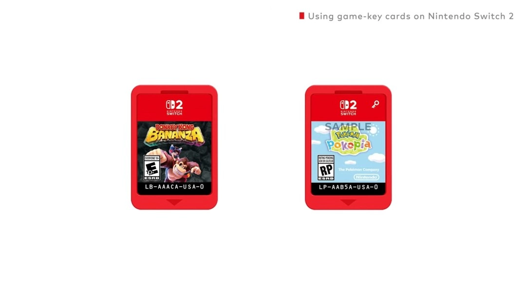 任天堂通过官方视频详细介绍Switch2的“游戏钥匙卡”