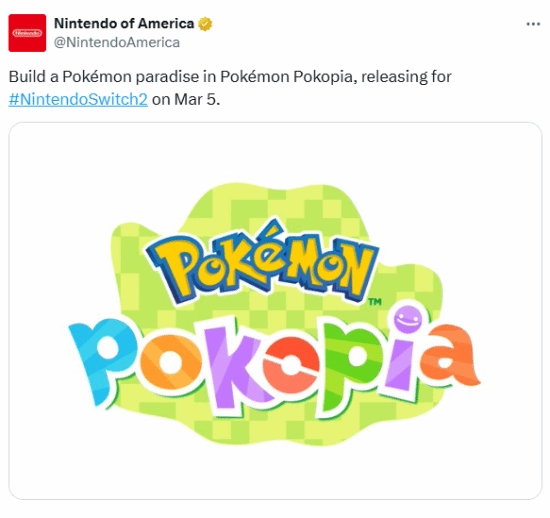 《宝可梦》系列全新作品发售日期毫无预兆地正式公布！将于3月5日在Switch2平台上线