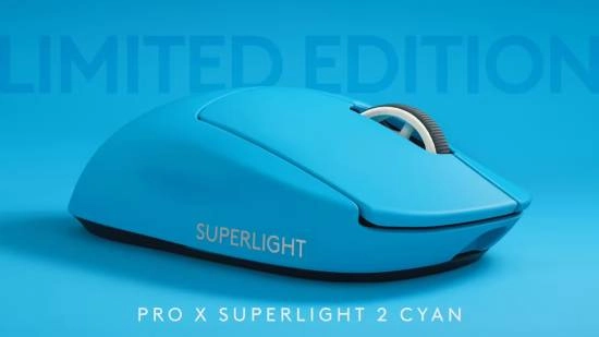 罗技G推出PROXSUPERLIGHT2LIMITEDEDITIONCyan鼠标：青色限定款