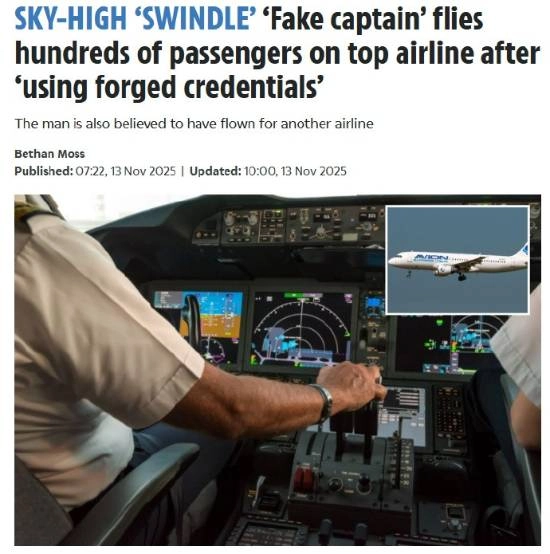 立陶宛一男子冒充机长，执飞往返欧洲多国的航班达数百次