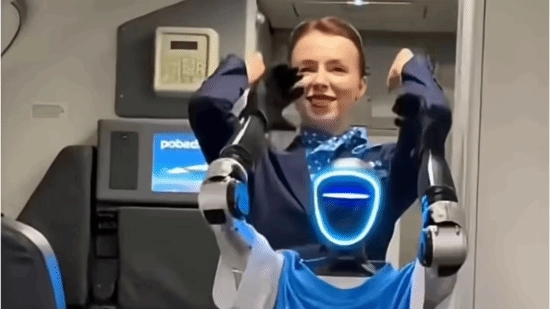全球首个！俄罗斯“胜利航空”启用类人机器人作为空乘人员