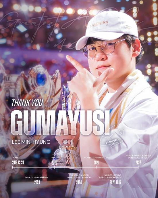 T1战队正式宣布“Gumayusi”李珉炯离队，引发玩家热烈讨论：难以接受这一结果