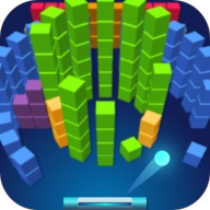 粉碎堆叠砖块3D