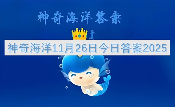2025年11月26日神奇海洋今日答案