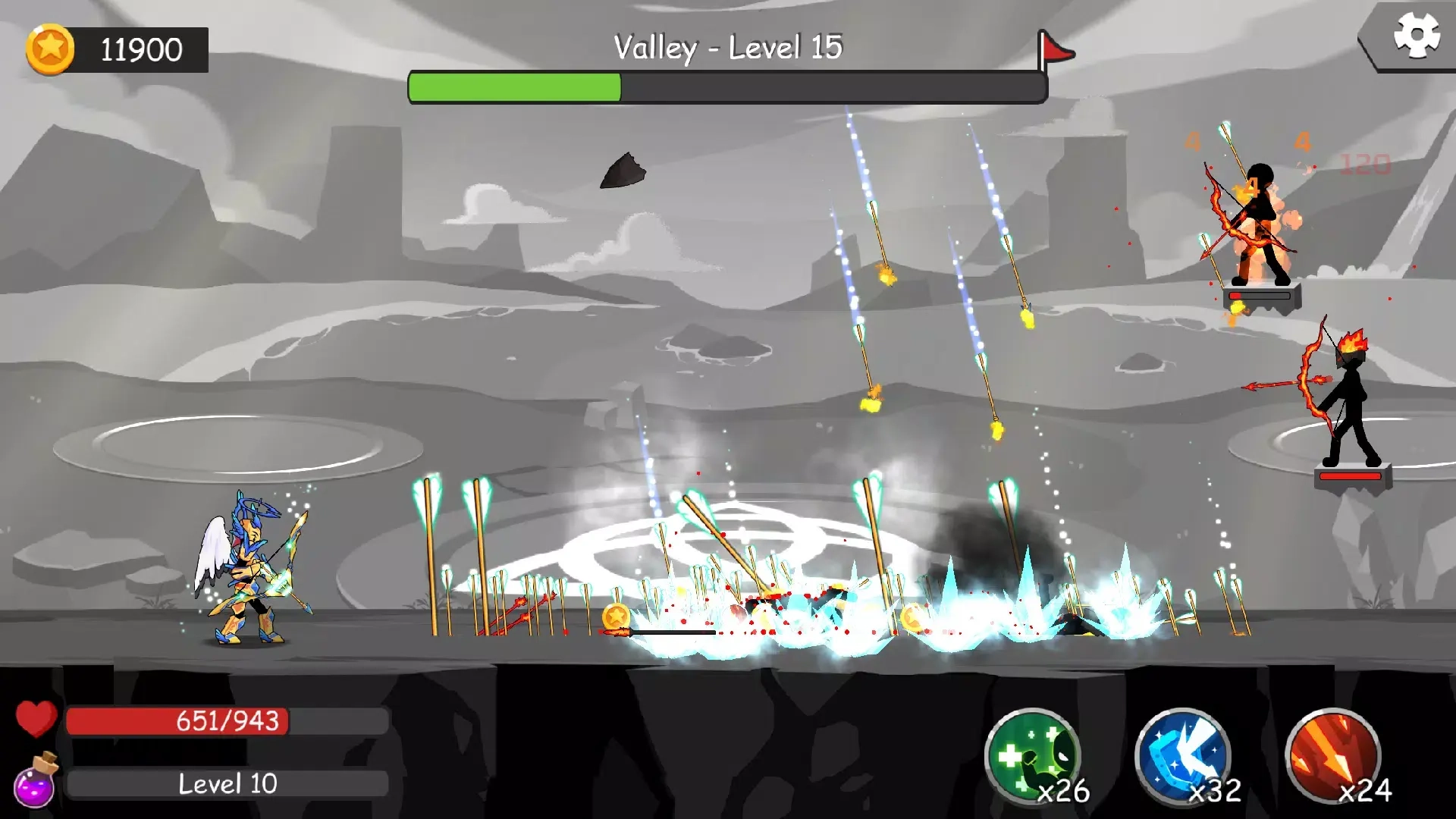 火柴人弓箭手大量金币免费版图3