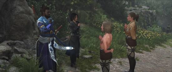 《刺客信条：影》与《进击的巨人》联动的实机画面图片