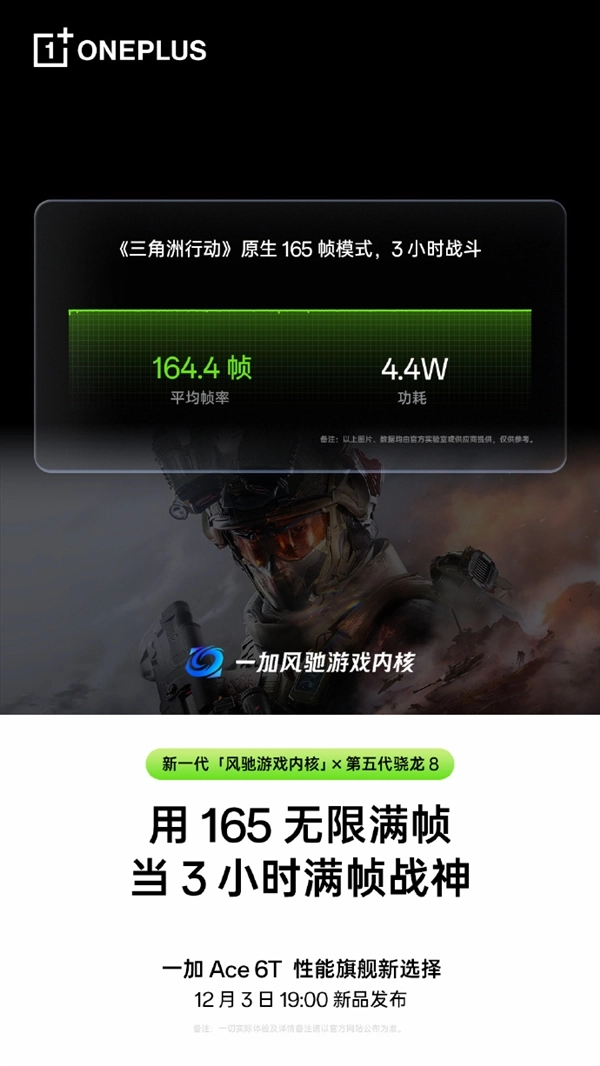 第五代骁龙8开启性能开挂模式！一加Ace6T游戏实测：畅玩3小时《王者荣耀》帧率稳得如同直线