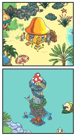 smurfs蓝精灵村庄