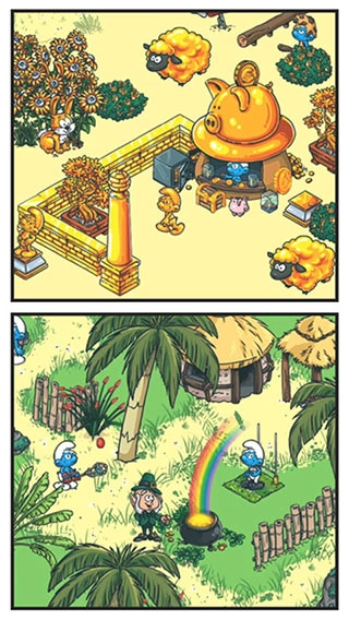smurfs蓝精灵村庄