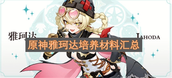 原神雅珂达培养所需材料清单