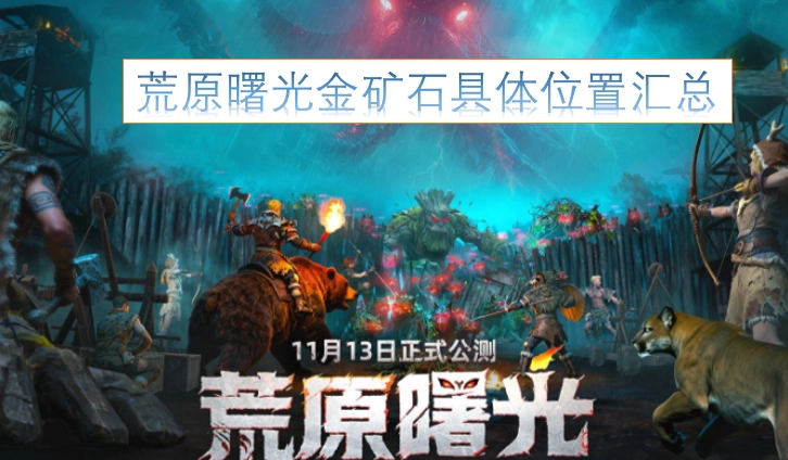 荒原曙光金矿石各具体位置的汇总信息