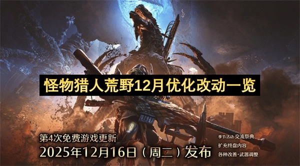 怪物猎人荒野12月份优化更新改动详情整理
