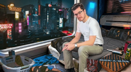 博主尝试以《2077》夜之城NPC的身份生活7天，体验结束后彻底破防