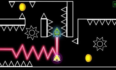 波浪冲刺几何箭头图2