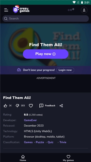 CRAZYGAMES疯狂游戏图1