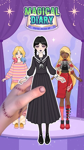 魔法日记纸上装扮(1)