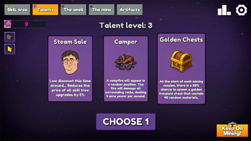 持续挖掘菜单版