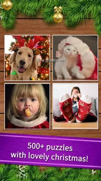 简单的圣诞节拼图(4)