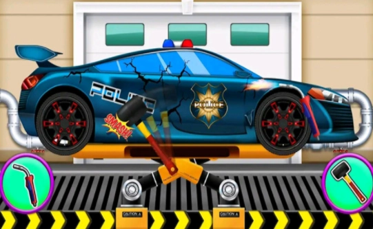 警察洗车清理(4)