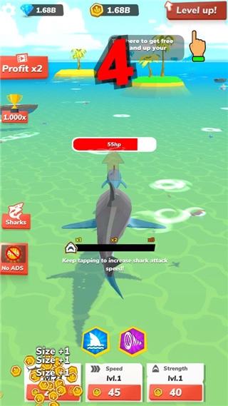 贪吃大白鲨模拟器