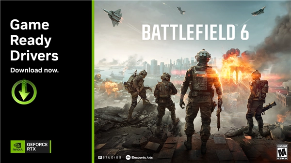 全新推出的GeForceGameReady驱动已针对《战地风云6》(Battlefield6)以及PhysX游戏完成优化