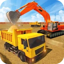 迷你卡车与挖掘机