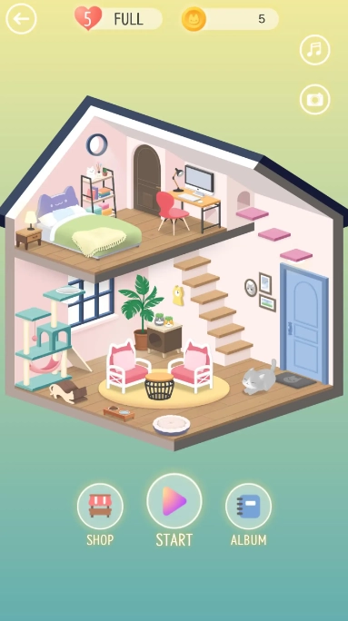 猫屋找不同游戏图1