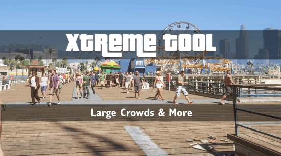 繁华依旧的洛圣都！《GTA5》人口密度MOD：路上行人摩肩接踵