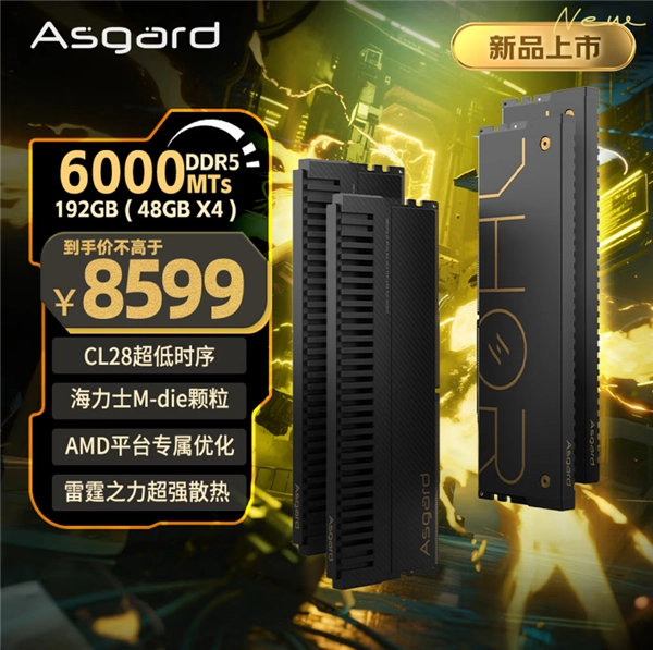 内存价格飙涨！阿斯加特256GB套装售价16999元，比RTX5090还要贵